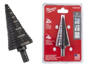 מקדח מדורג 6-40.5MM למתכת ונירוסטה MILWAUKEE
