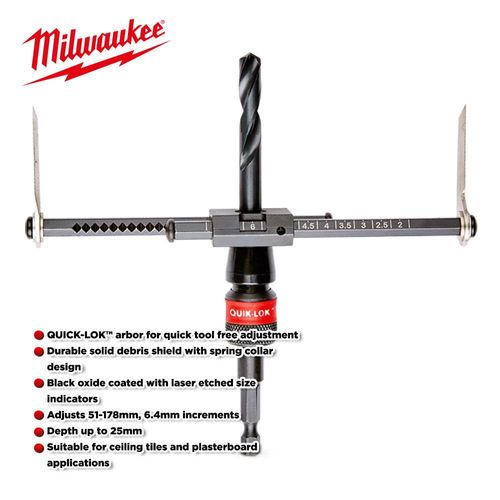 מסור כוס מתכוונן לגבס מילווקי MILWAUKEE