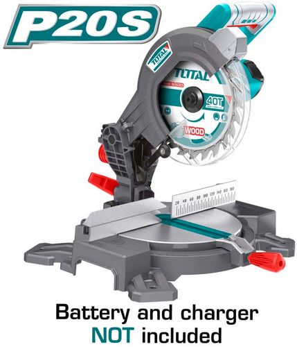 מסור גרונג עם לייזר נטען TOTAL 20V גוף בלבד