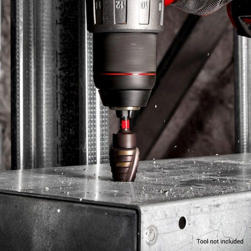 סט מקדחים מדורגים מסדרת SHOCKWAVE למתכת ונירוסטה MILWAUKEE