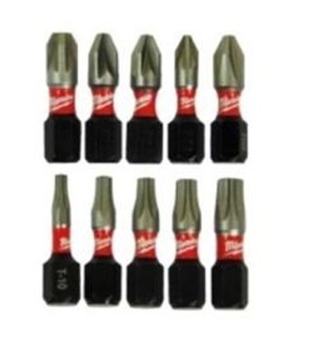 זוויתן 90 מעלות לאימפקט + 10 ביטים MILWAUKEE