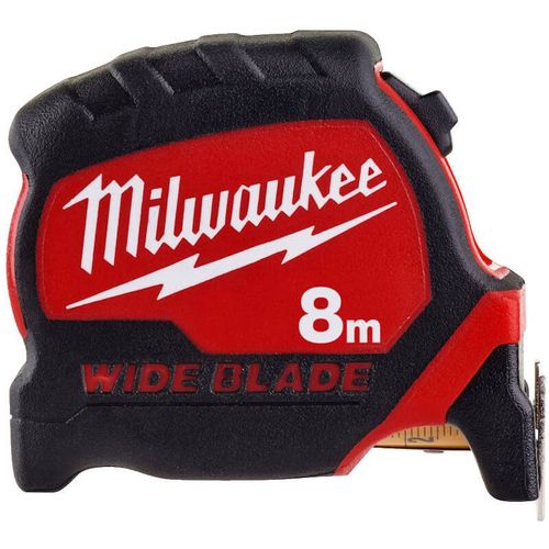 מטר מדידה פרימיום 8 מטר רחב MILWAUKEE WIDE BLADE