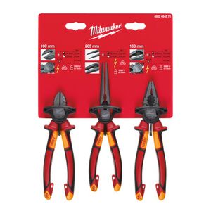 סט פלאיירים VDE מקצועי לחשמלאים MILWAUKEE