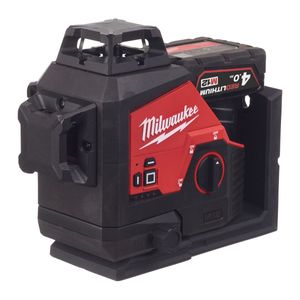 פלס לייזר ירוק נטען כולל סוללה MILWAUKEE 4A