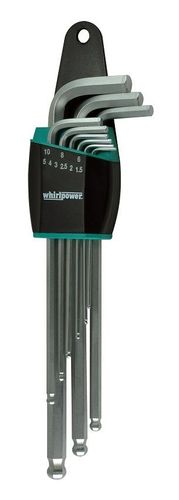 סט 9 מפתחות אלן כדורי ארוך WHIRLPOWER
