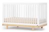 מיטת תינוק דגם רוז 4 ב 1 הופכת גם למיטת מעבר - לבן/טבעי