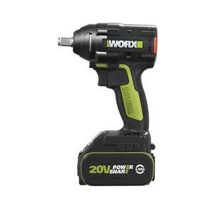 סט מברגה מפתח רטיטה עם שתי סוללות 4Ah ומטען WORX