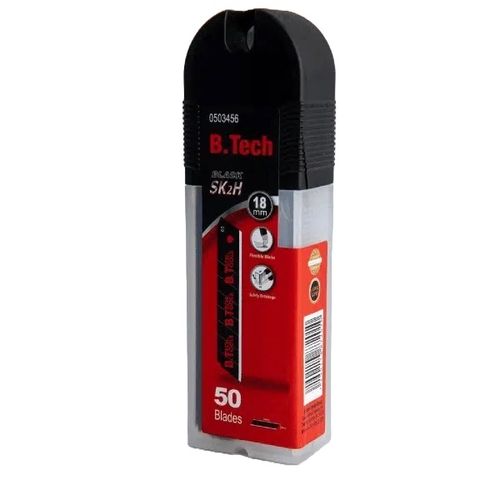 סט 50 להבים גמישים שחורים לסכין יפנית 18 מ