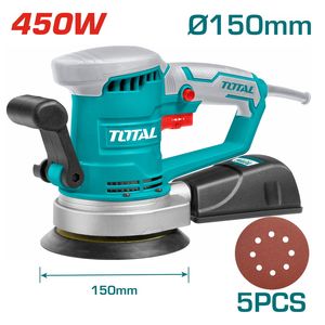 מלטשת אקצנטרית חשמלית TOTAL 450W