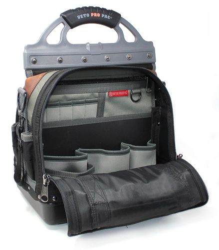 תיק סגור לכלי עבודה 53 תאים + 6 תאים עם רוכסן VETO PRO PAC TECH-LC