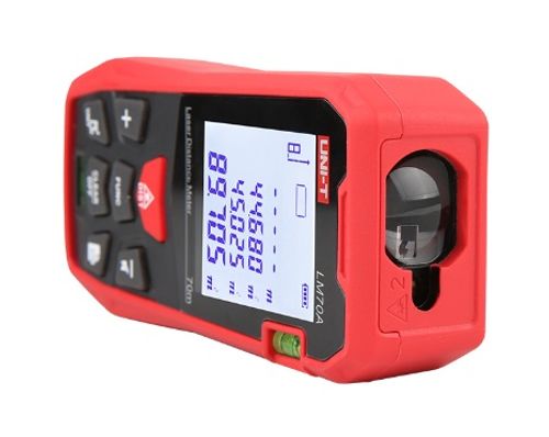מד מרחק לייזר 70M + שטח + נפח + פיתגורס + כיול אוטמטי UNI-T