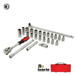 סט בוקסות ואביזרים 1/2 מקצועי 26 חלקים במזוודה B-TECH