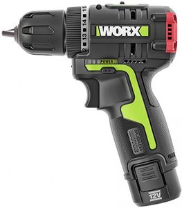 סט מברגה מקדחה 12V עם שתי סוללות ומטען WORX BRUSHLESS