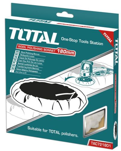 כרית צמר פוליש ווקס קוטר 180 מ''מ TOTAL