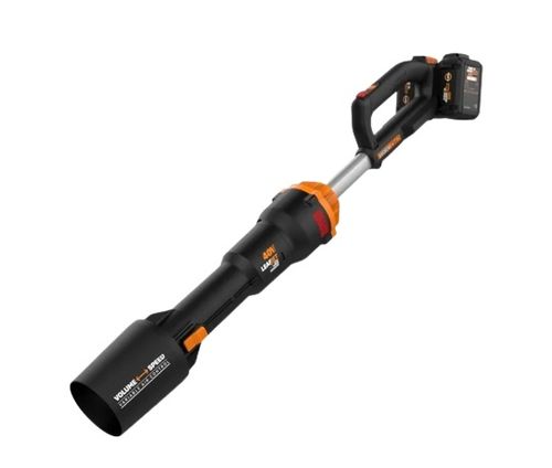 מפוח עלים נטען עם שתי סוללות 2Ah ומטען כפול מהיר WORX
