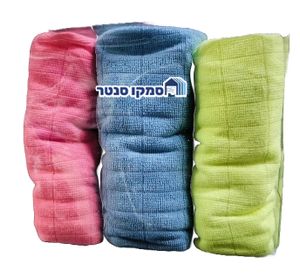 מטליות סחבה מיקרופייבר לניקוי ושטיפת רצפה - 3 יחידות