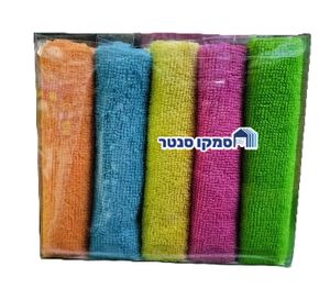 מטליות ניקוי מיקרופייבר לכיור ולמשטחים - 5 יחידות