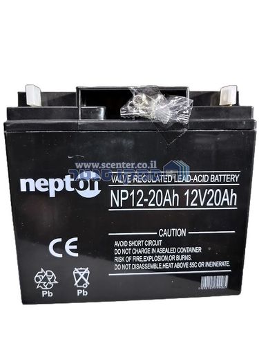 סוללת גיבוי 12V 20A מצבר עופרת