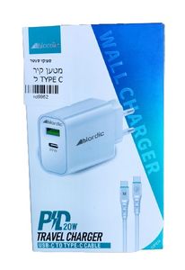 מטען קיר NORDIC PD 20W USB TYPE - C