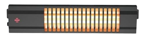 תנור אינפרא מוגן מים שחור קרבון + שלט LUXTEN 2000W