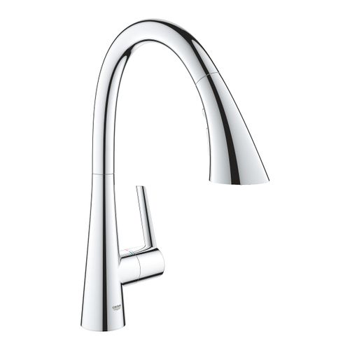 ברז מטבח נשלף מסדרת ZEDRA כרום GROHE