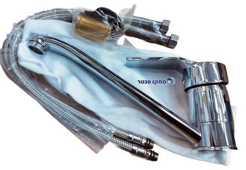 ברז פרח ארוך פיה מסתובבת לכיור אמבטיה