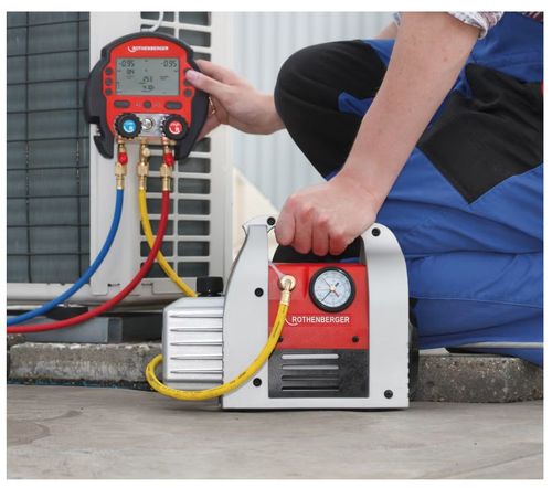 משאבת ואקום 1.5 CFM דו דרגתית ROTHENBERGER ROAIRVAC