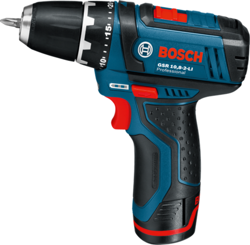 מברגה/ מקדחה קומפקטית BOSCH GSR 10.8-2-LI 2.0AH