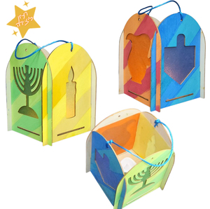 ערכת יצירה עששית עץ לחנוכה
