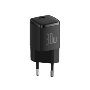 ראש מטען קיר מהיר Baseus Cube Pro Type-C 30W, צבע שחור, שנה אחריות יבואן רשמי 