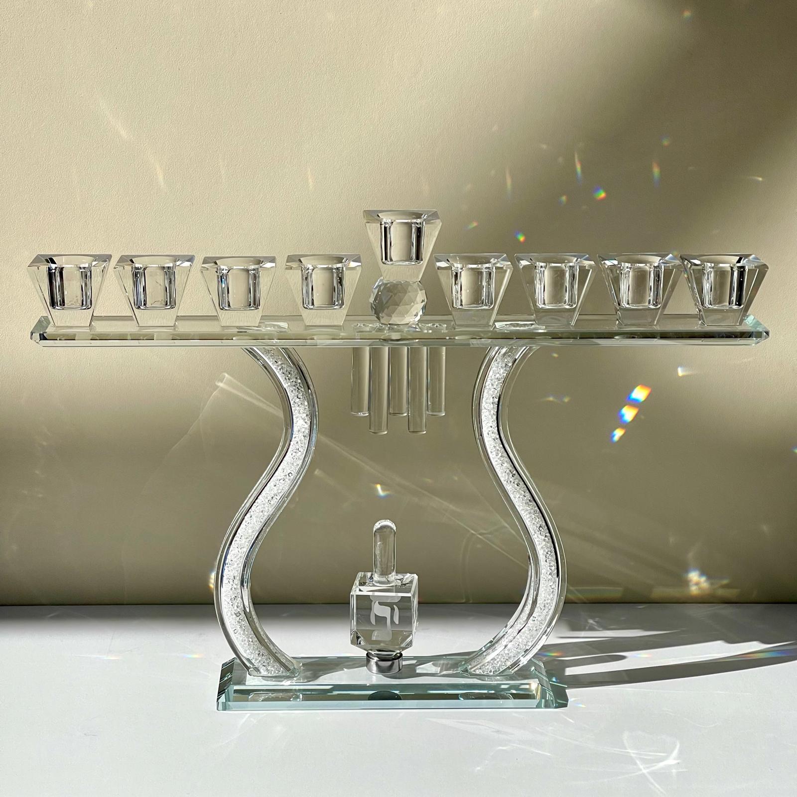 חנוכיה דגם סביבון קלאסי