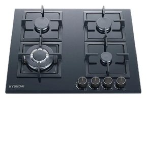 כיריים גז זכוכית 4 להבות