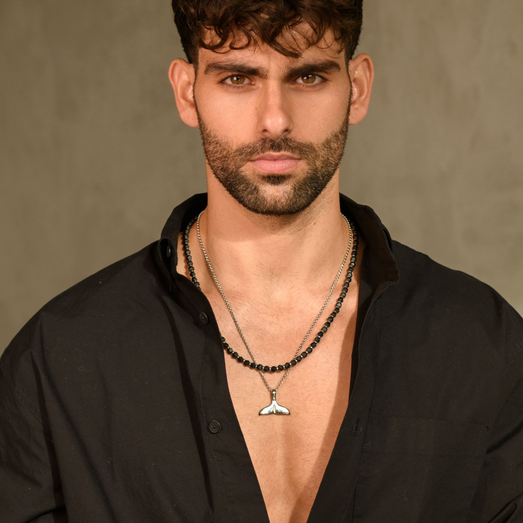 סט שרשראות אוניקס-סנפיר לגבר