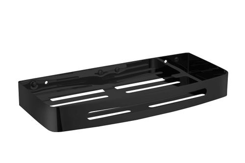 מדף למקלחת בהדבקה Set & Stick אפור מטאלי