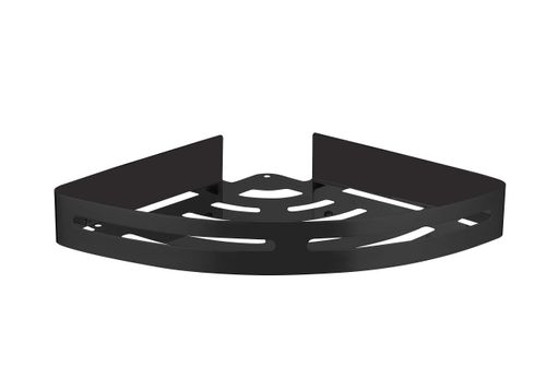 מדף פינתי בהדבקה Set & Stick אפור מטאלי