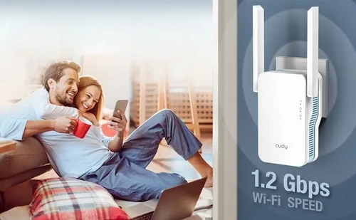 מגדיל טווח WiFi לקליטת אינטרנט בכל רחבי הבית CUDY AC1200