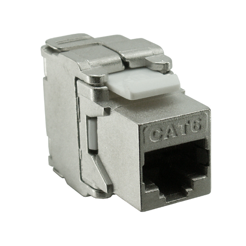 קיסטון מסוכך Luggar HP-KJ6 CAT6 STP Toolless RJ-45 Keystone Jack