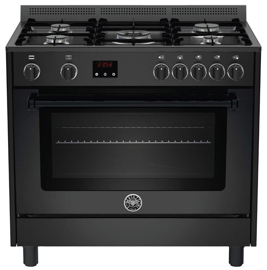 תנור משולב 90 ס”מ שחור BERTAZZONI Master דגם: MAS95CMFENNE