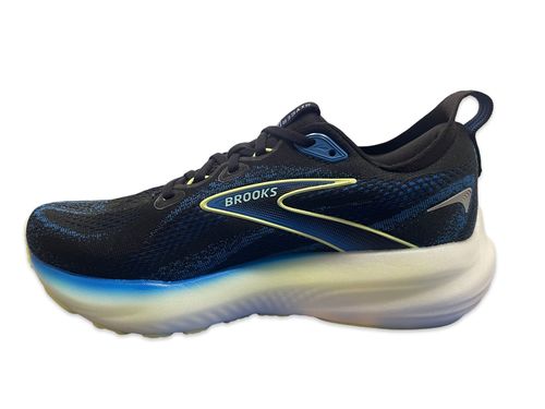 נעלי ריצה לגברים Brooks GLYCERIN 22 בצבע כחול/שחור/לבן רוחב 2E