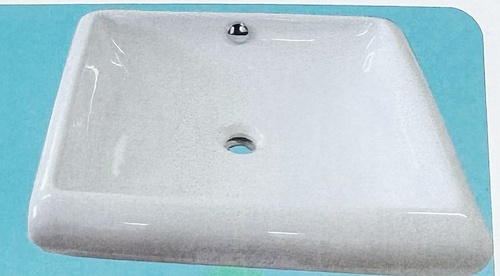 כיור מונח מלבני צבע לבן 13X49X55 מק