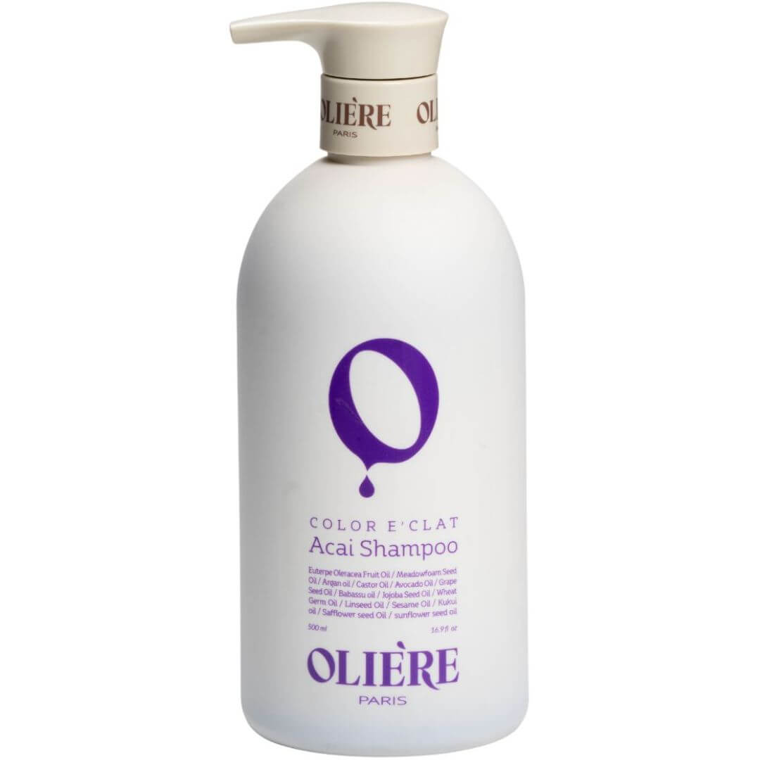 שמפו סילבר אסאי לשיקום השיער OLIERE לשיער שעבר הבהרה, צבע, גוונים או חמצון אולייר 500 מ"ל