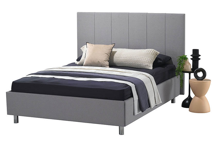 מיטה מרופדת בלומינג + ראש מיטה דגם רומנטיק מבית עמינח 