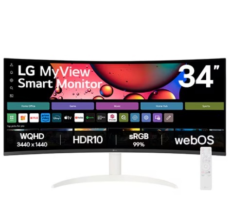 מסך מחשב LG 34SR65QC-W WQHD 34 UltraWide