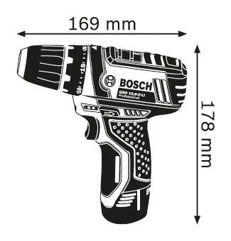 מברגה/ מקדחה כולל אביזרים BOSCH GSR 12V-15