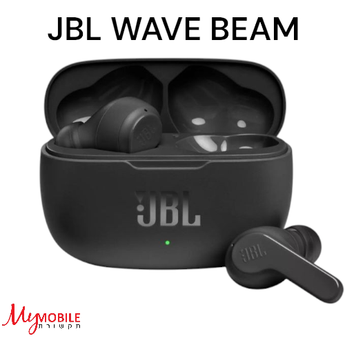 אוזניות בלוטוס  JBL WAVE BEAM - שחור