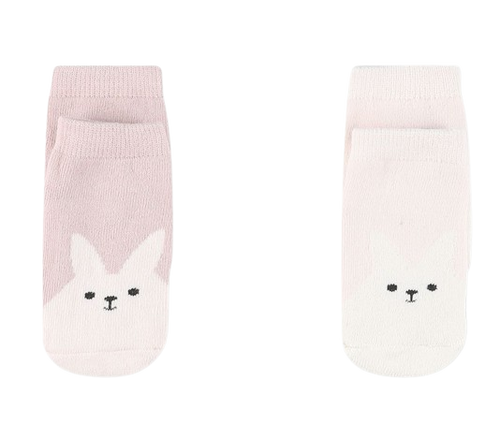 מארז שני זוגות גרבי טרי למניעת החלקה - ורוד 6-12