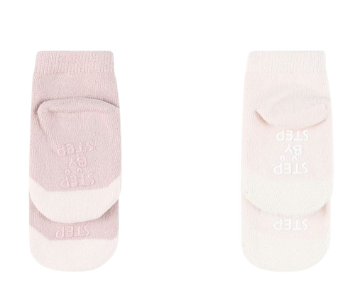 מארז שני זוגות גרבי טרי למניעת החלקה - ורוד 6-12