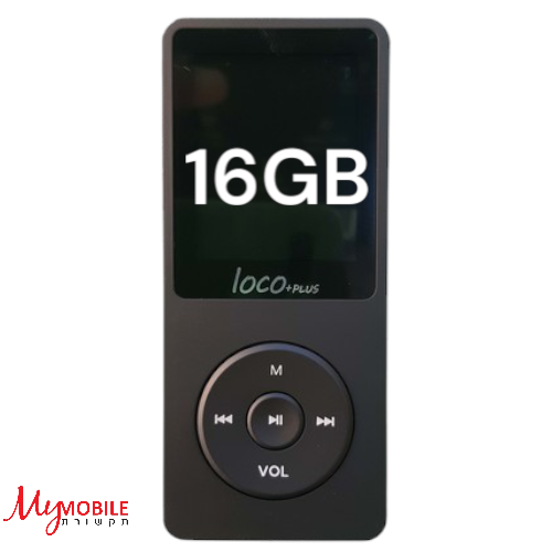  נגן MP3 לוקו פלוס שחור DOQO LOCO PLUS 16GB