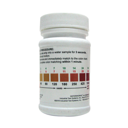 חבילת סטיקים לבדיקת קשיות מים 50 יחידות 0-425 PPM