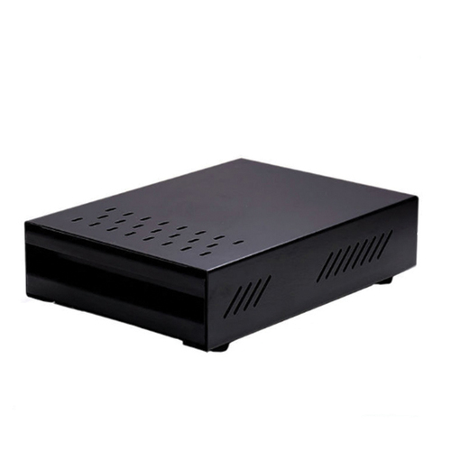 קופסת דפיקה מקצועית איכותית מנירוסטה בצבע שחור 350x250.5x95 מ